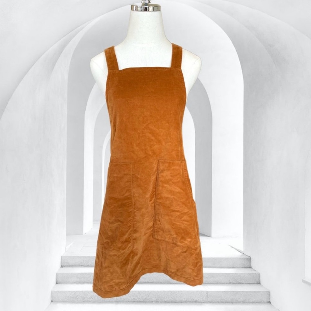 Madewell Brown Velour Overalls — Size M